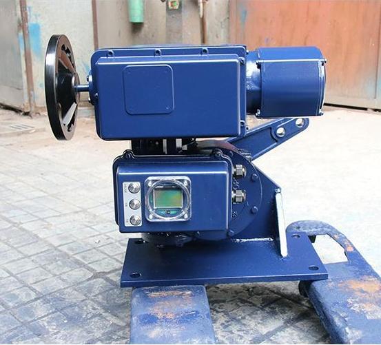 Quarter-turn foot-plate mounted electric actuator-SD-B+RS160 with black digital display window