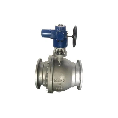 Vàlvula de bola d'acer fos de brida elèctrica DN350 PN16