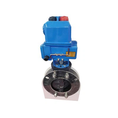 Vàlvula de papallona de segell suau de PVC motoritzada