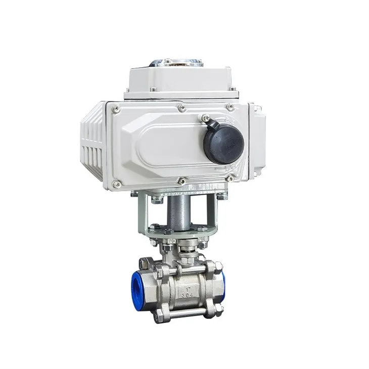 SUS304 Electric Floating 3PC FNPT Ball Valve